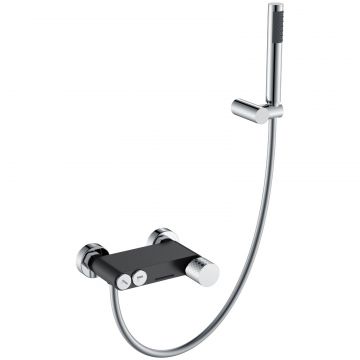 Смеситель Богеме (Boheme) Stick для ванны Black Diamond Chrome 123-BCR