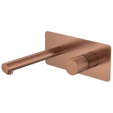 Смеситель Богеме (Boheme) Stick из стены Copper Brushed ручка Touch 125-CB.2