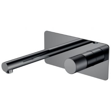 Смеситель Богеме (Boheme) Stick из стены Shine Gun Metal Spirale 125-SGM.4
