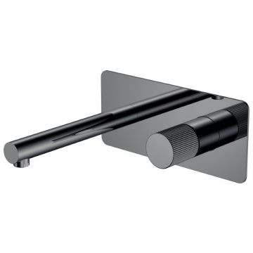 Смеситель Богеме (Boheme) Stick из стены Shine Gun Metal Linea 125-SGM.3