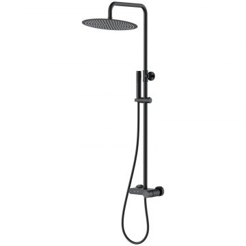 Стойка для душа Богеме (Boheme) Stick Diamond Matt Black 128-BB