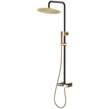 Стойка для душа Богеме (Boheme) Stick Black Diamond Gold 128-BG