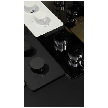 Смеситель Богеме (Boheme) встроенный с термостатом 2-х проходной Black 134-2-B