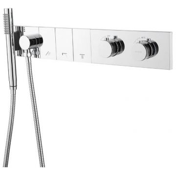 Смеситель Богеме (Boheme) Zodiac Thermo с ручным душем Chrome 133-SYS-CR