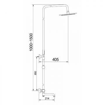 Душевая система HansenPro (ХансенПро) HL33098-P Графит