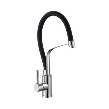 Смеситель для кухни с гибким изливом G.Lauf (Глауф) ZAP4-D090, нержавеющая сталь