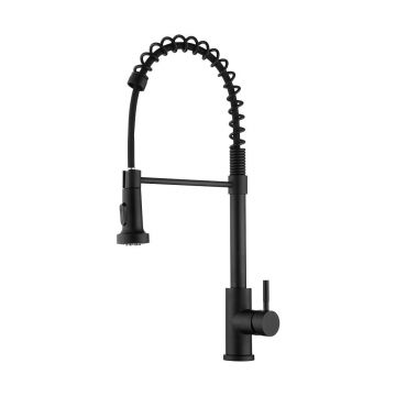 Смеситель для кухни с гибким изливом и режимом душ G.Lauf (Глауф) ZAP4-G090KB, черный