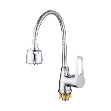 Смеситель для кухни с гибким изливом и режимом душ G.Lauf (Глауф) ZOP4-E045, хром