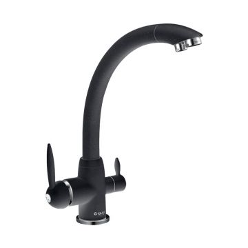 Смеситель для кухни с подключением фильтра G.Lauf (Глауф) GOP18-A093KB, черный