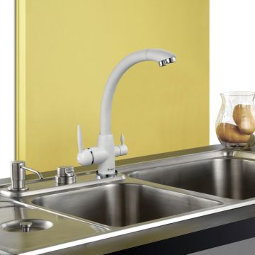 Смеситель для кухни с подключением фильтра G.Lauf (Глауф) GOP18-A093KS, песочный