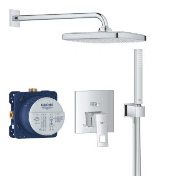Набор для душа: GROHE Eurocube, с верхним душем Tempesta 250 Cube, хром 25239000