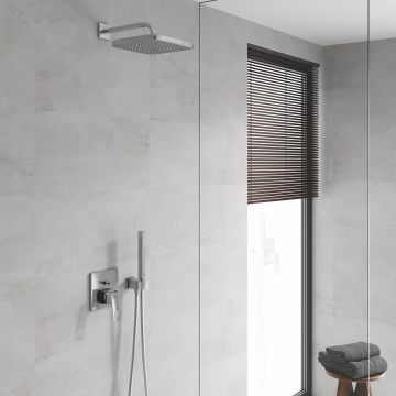Набор для душа: GROHE Eurocube, с верхним душем Tempesta 250 Cube, хром 25239000