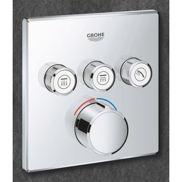 Смеситель для душа Grohe (Гроэ) Grohtherm SmartControl на 3 выхода, внешняя часть, хром 29149000