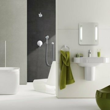 Смеситель для ванны Grohe (Гроэ) Eurosmart Cosmopolitan (внешняя и встраиваемая части), хром 32879000