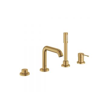 Смеситель для ванны Grohe (Гроэ) Essence с душевым гарнитуром, холодный рассвет матовый 19578GN1