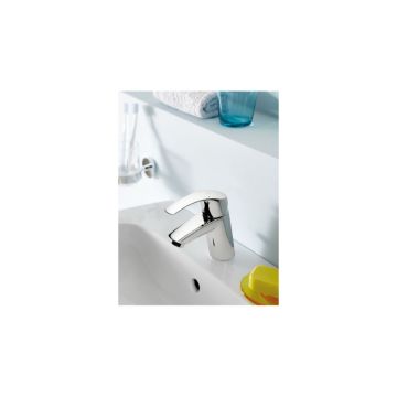 Набор для ванны: Смеситель для раковины Grohe Eurosmart New, размер S, с цепочкой, гигиенический душ с настенным держателем, хром 23124002