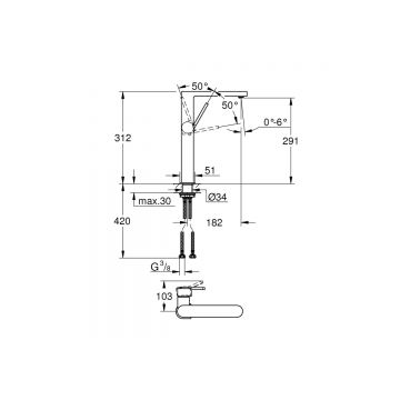 Смеситель для раковины Grohe (Гроэ) Plus, XL-Size, хром 32618003