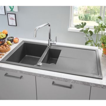 Смеситель для кухни Grohe (Гроэ) Eurosmart, высокий U-излив, хром 30567000