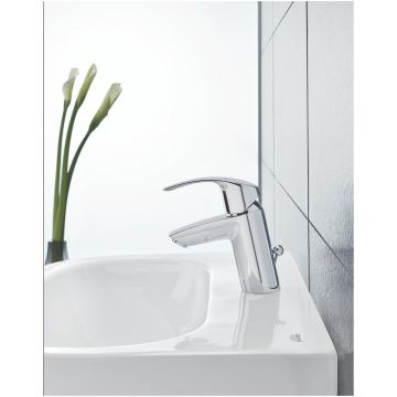 Смеситель для раковины Grohe (Гроэ) Eurosmart, S-size 33265002 с донным клапаном, хром