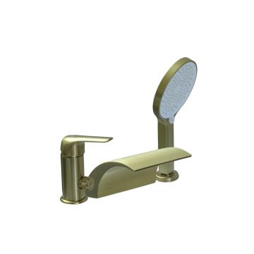 Смеситель на борт ванны Ganzer (Ганзер) GZ24033-S Матовый золотой