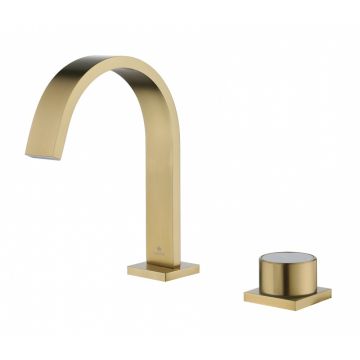 Смеситель на борт раковины Ganzer (Ганзер) GZ01111-S Матовое золото