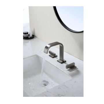 Смеситель на борт раковины Ganzer (Ганзер) GZ01115-Q Графит