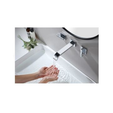 Смеситель для раковины скрытого монтажа Ganzer (Ганзер) GZ01144 Хром