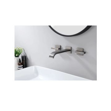 Смеситель для раковины скрытого монтажа Ganzer (Ганзер) GZ01144-Q Графит