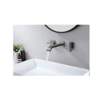 Смеситель для раковины скрытого монтажа Ganzer (Ганзер) GZ01144-Q Графит