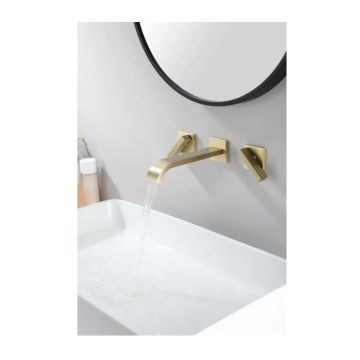 Смеситель для раковины скрытого монтажа Ganzer (Ганзер) GZ01144-S Матовое золото