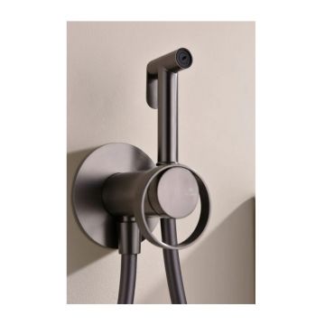 Смеситель для биде скрытого монтажа Ganzer (Ганзер) GZ19157-Q Графит