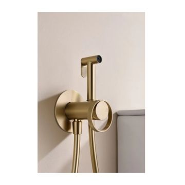 Смеситель для биде скрытого монтажа Ganzer (Ганзер) GZ19157-S Матовое золото