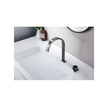 Смеситель на борт раковины Ganzer (Ганзер) GZ01112-Q Графит