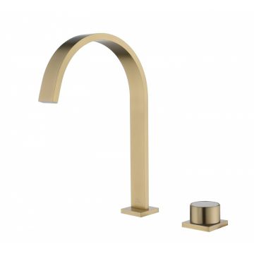 Смеситель на борт раковины Ganzer (Ганзер) GZ01112-S Матовое золото