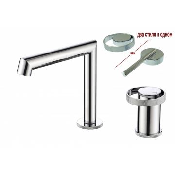 Смеситель на борт раковины Ganzer (Ганзер) GZ19114 Хром