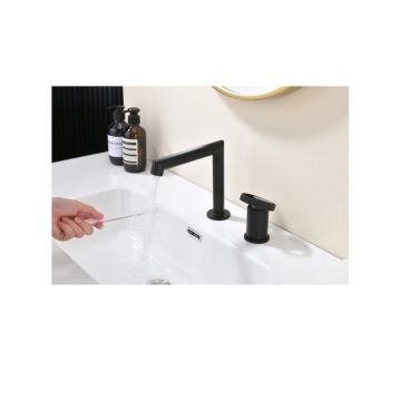 Смеситель на борт раковины Ganzer (Ганзер) GZ19114-C Черный