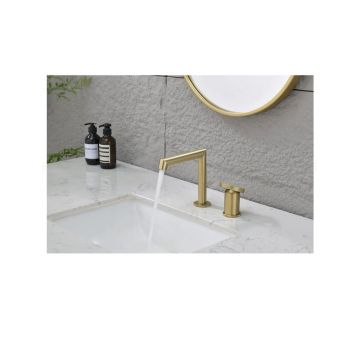 Смеситель на борт раковины Ganzer (Ганзер) GZ19114-S Матовое золото