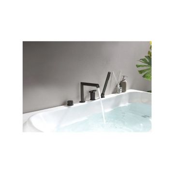 Смеситель на борт ванны Ganzer (Ганзер) GZ19133-Q Графит