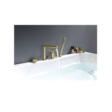 Смеситель на борт ванны Ganzer (Ганзер) GZ19133-S Матовое золото