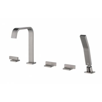 Смеситель на борт ванны Ganzer (Ганзер) GZ01133-Q Графит