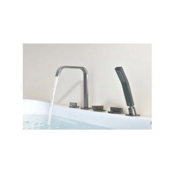 Смеситель на борт ванны Ganzer (Ганзер) GZ01133-Q Графит