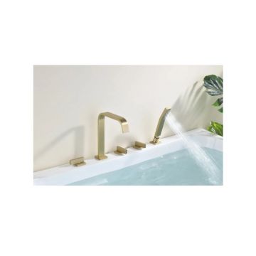 Смеситель на борт ванны Ganzer (Ганзер) GZ01133-S Матовое золото