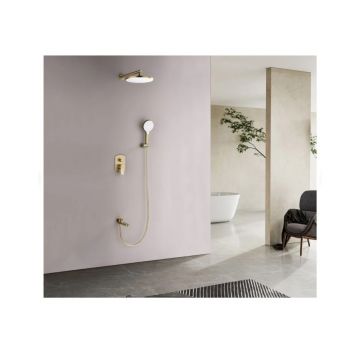 Душевой комплект скрытого монтажа Ganzer (Ганзер) GZ06165-S Матовое золото