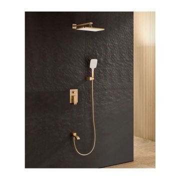 Душевой комплект скрытого монтажа Ganzer (Ганзер) GZ44165-S Матовое золото