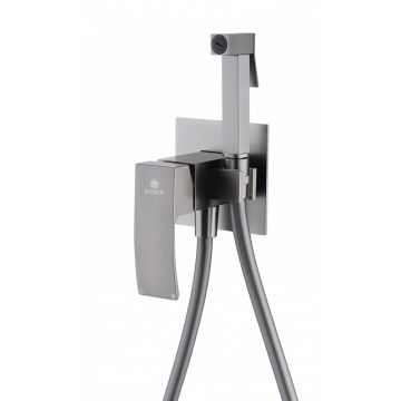 Смеситель для биде скрытого монтажа Ganzer (Ганзер) GZ44157-Q Графит