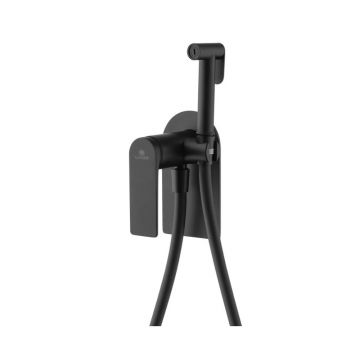 Смеситель для биде скрытого монтажа Ganzer (Ганзер) GZ07157-C Черный