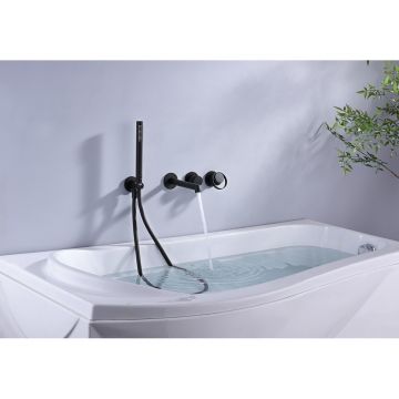 Смеситель для ванны Ganzer (Ганзер) GZ19134-C скрытого монтажа, черный