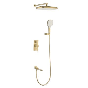 Смеситель для душа Ganzer (Ганзер) GZ12165-S скрытого монтажа, матовое золото