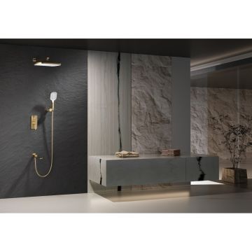 Смеситель для душа Ganzer (Ганзер) GZ12165-S скрытого монтажа, матовое золото