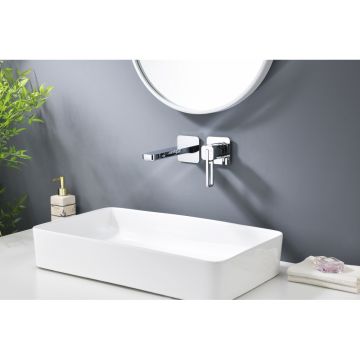 Смеситель для раковины Ganzer (Ганзер) GZ12144 скрытого монтажа, хром